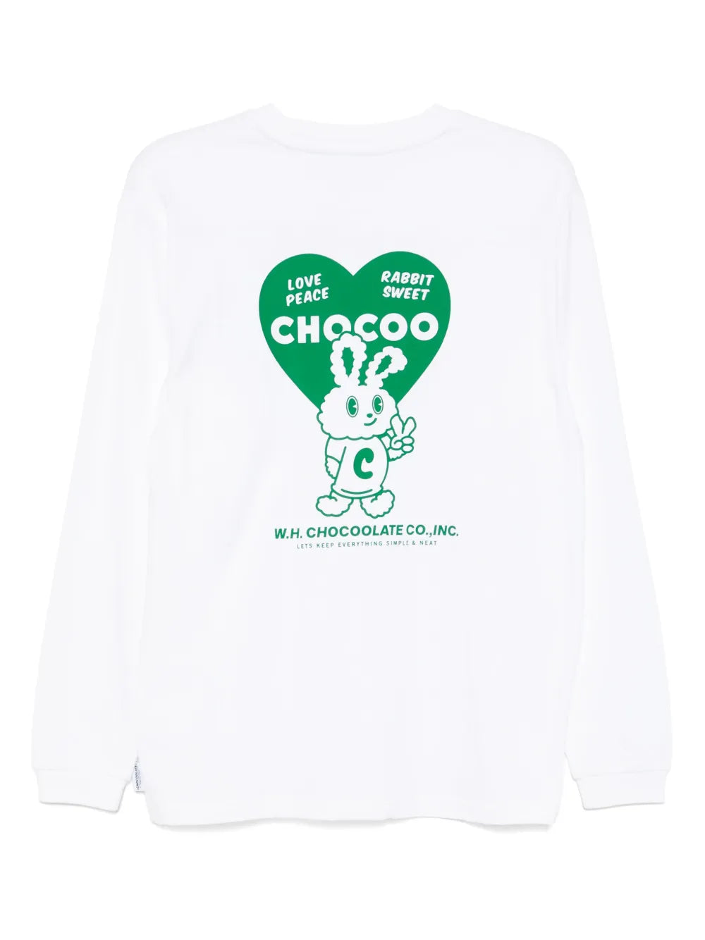 Rabbit Graphic Long-Sleeved T-Shirt