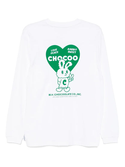 Rabbit Graphic Long-Sleeved T-Shirt