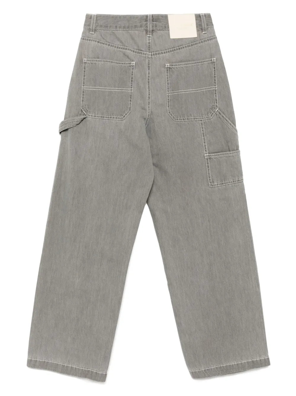 Wide-Leg Work Jeans