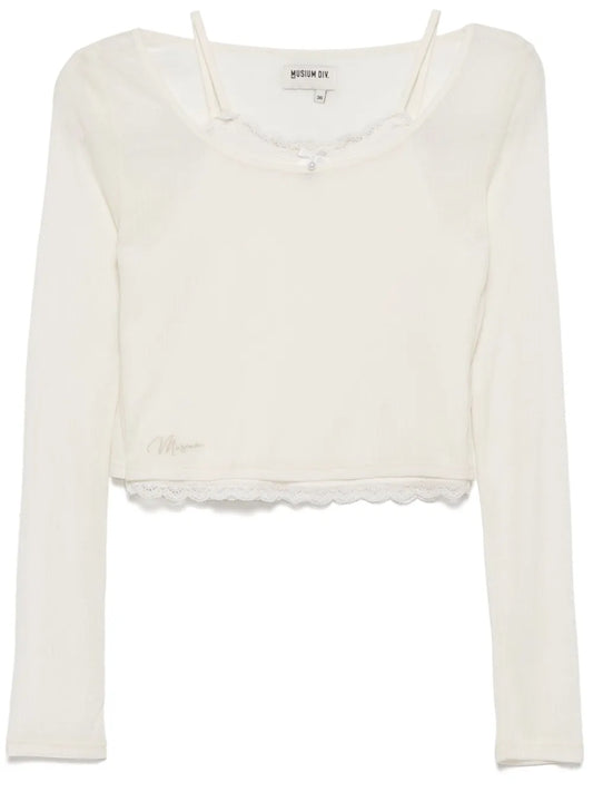 Logo-Embroidered Top