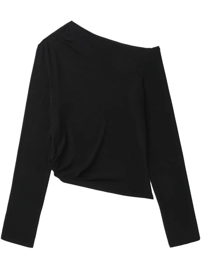 Asymmetric-Neck Top