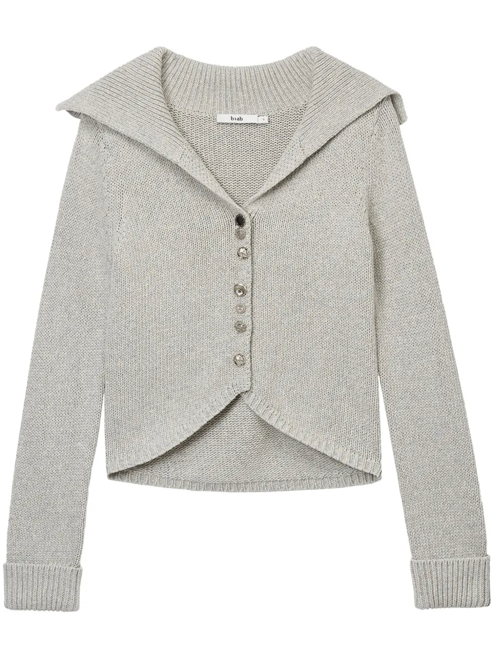 Wide-Lapel Cardigan