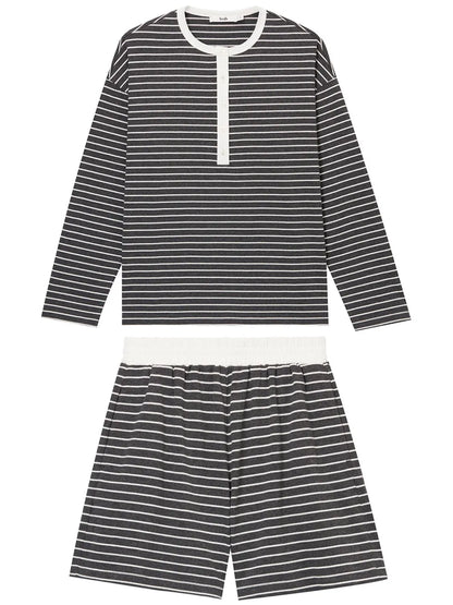Striped Shorts Set