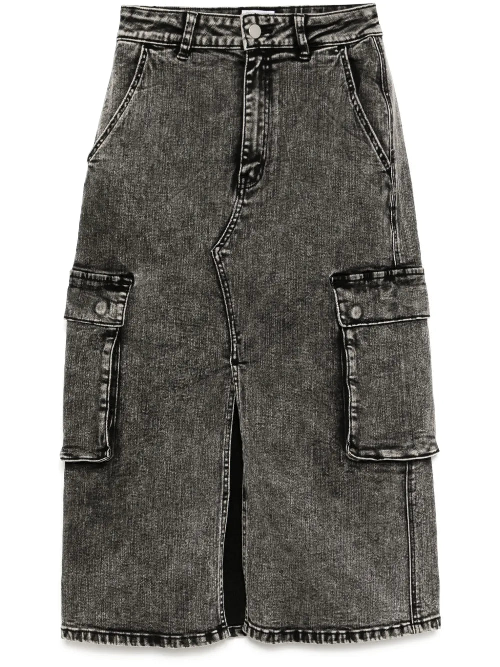 Denim Cargo Skirt