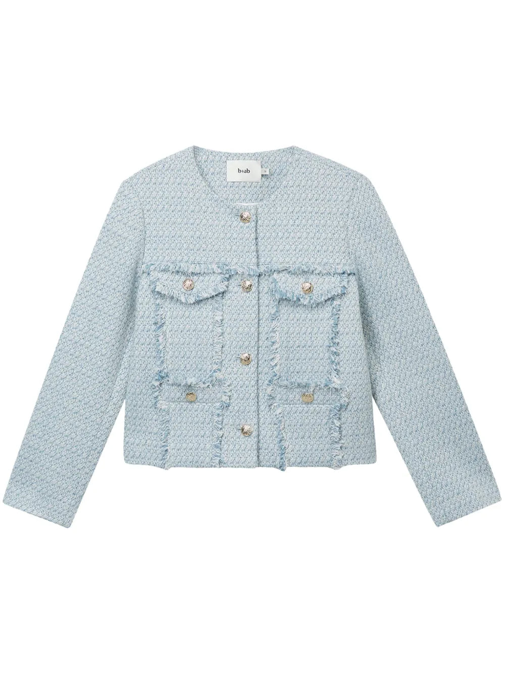 Round Neck Tweed Jacket