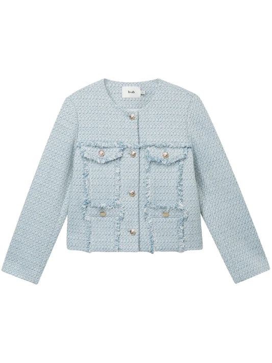 Round Neck Tweed Jacket