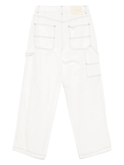 Wide-Leg Work Jeans