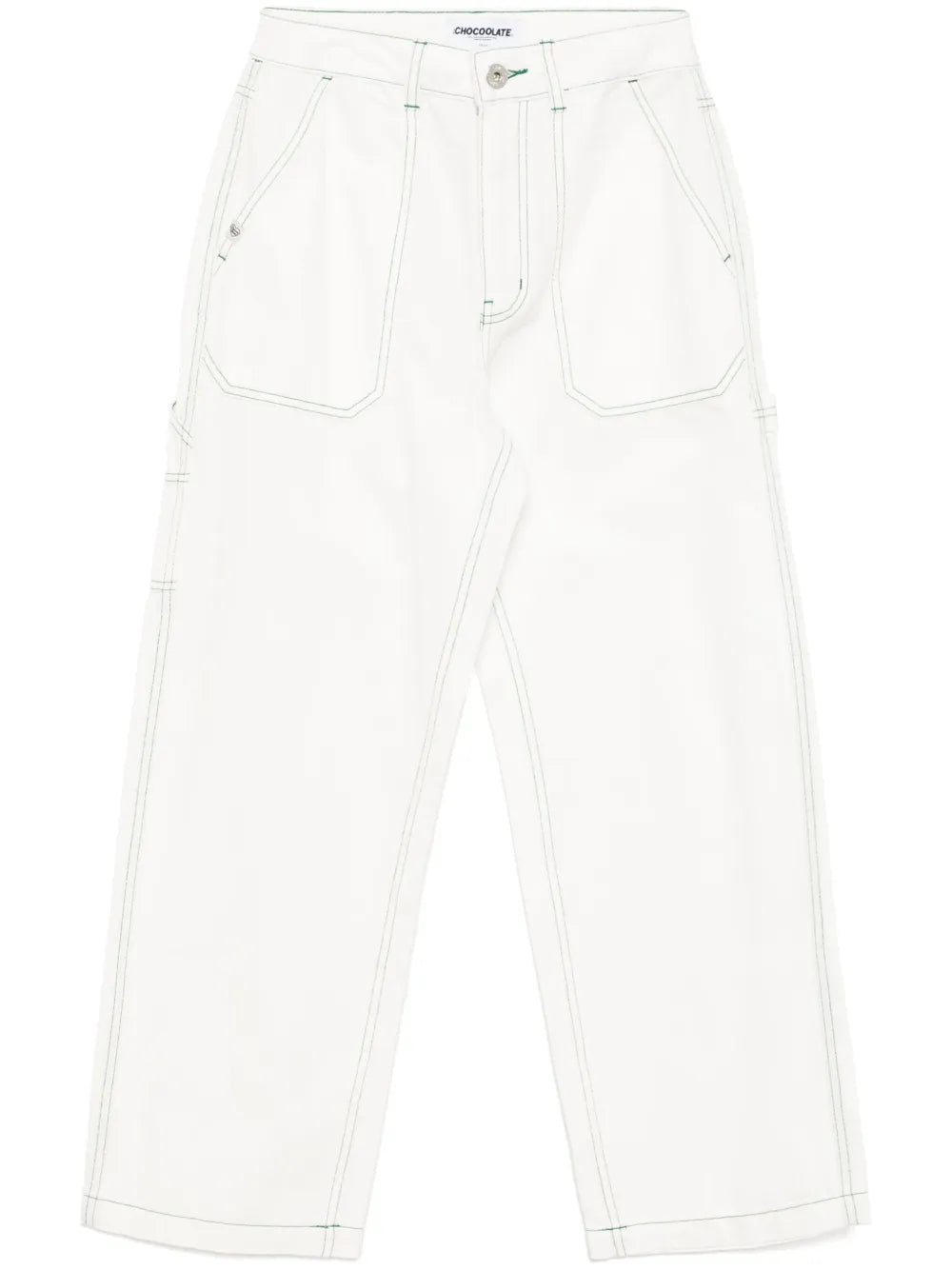 Wide-Leg Work Jeans