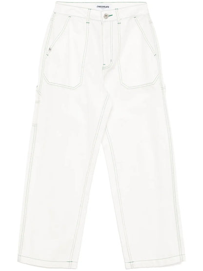 Wide-Leg Work Jeans