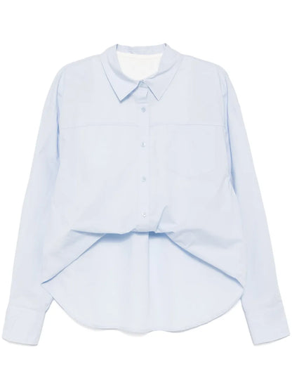 Asymmetric Tuck Shirt