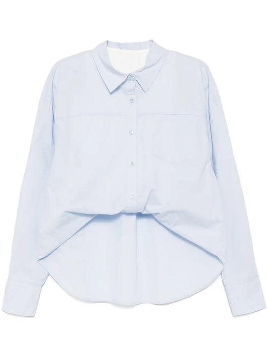 Asymmetric Tuck Shirt