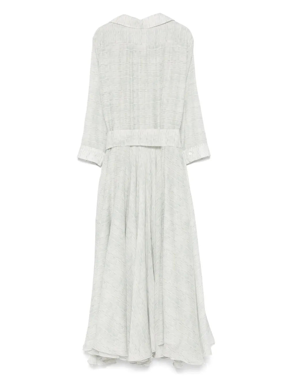 Geometric-Print Midi Dress
