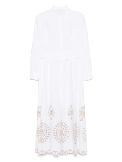 Embroidered Midi Dress
