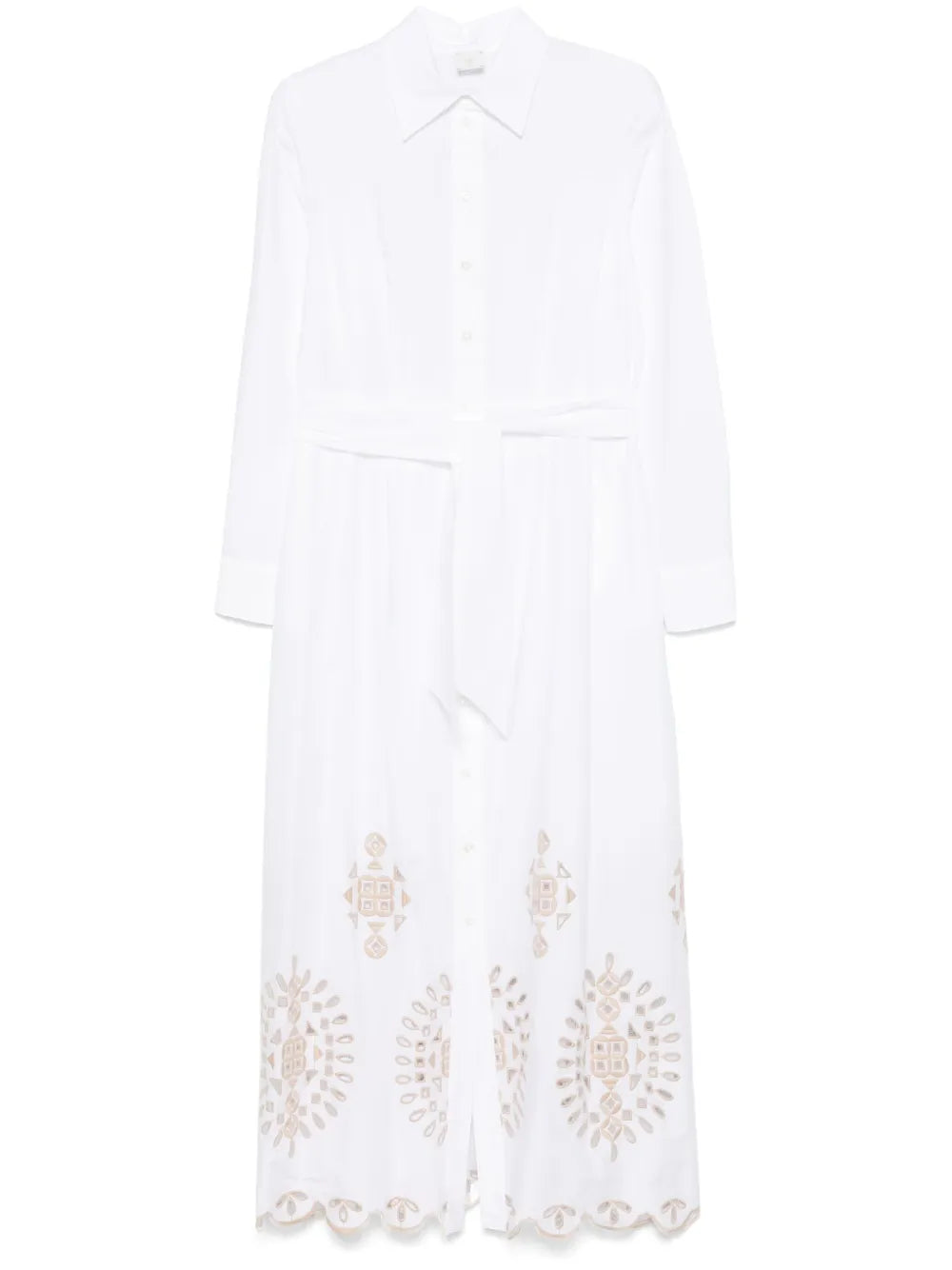 Embroidered Midi Dress