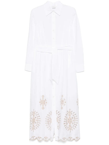 Embroidered Midi Dress