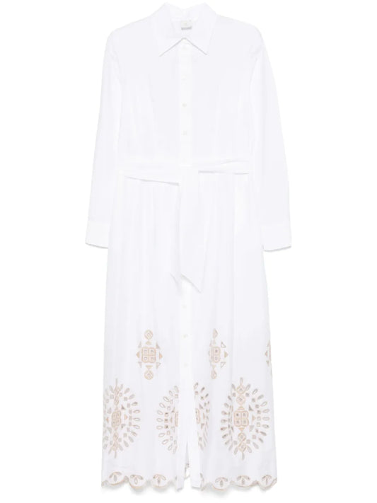 Embroidered Midi Dress