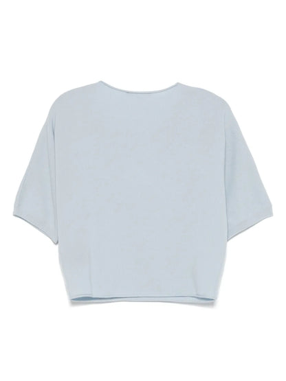 V-Neck Fine-Knit Top