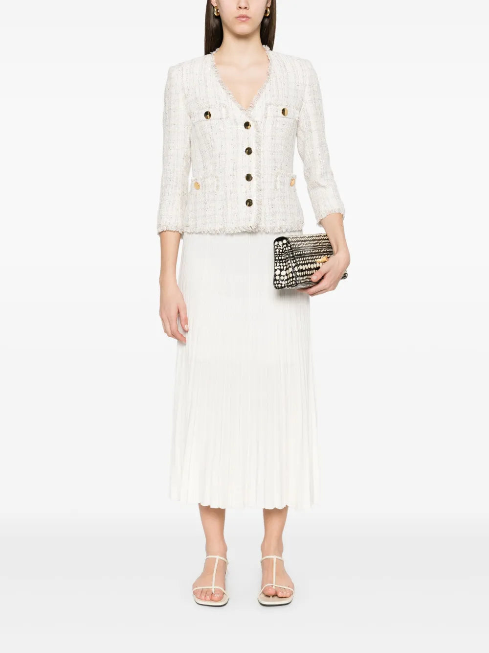 Pleated Midi Skirt