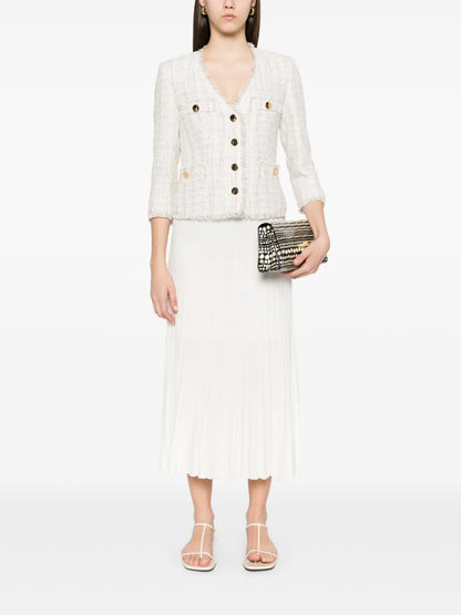 Pleated Midi Skirt