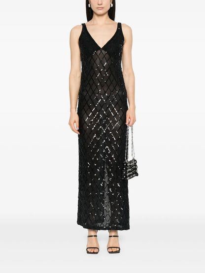 Semi-Sheer Maxi Dress