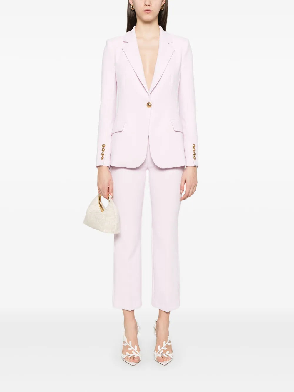 Single-Breasted Crepe Suit