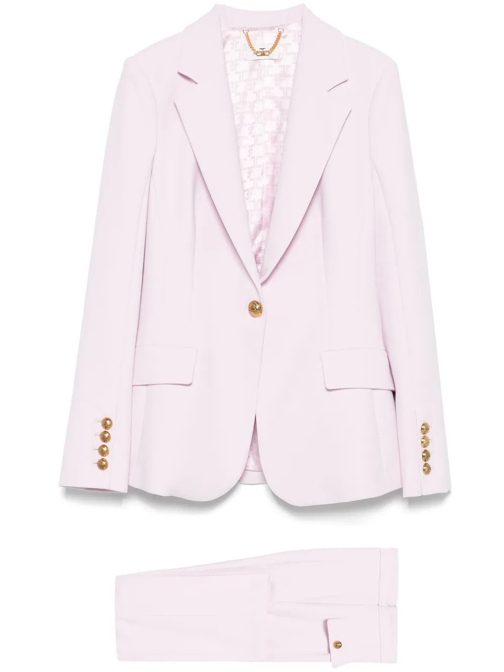Single-Breasted Crepe Suit