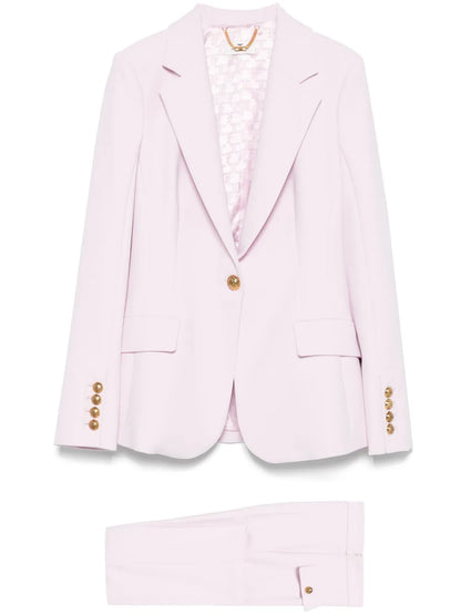 Single-Breasted Crepe Suit