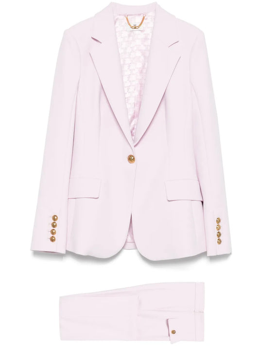 Single-Breasted Crepe Suit