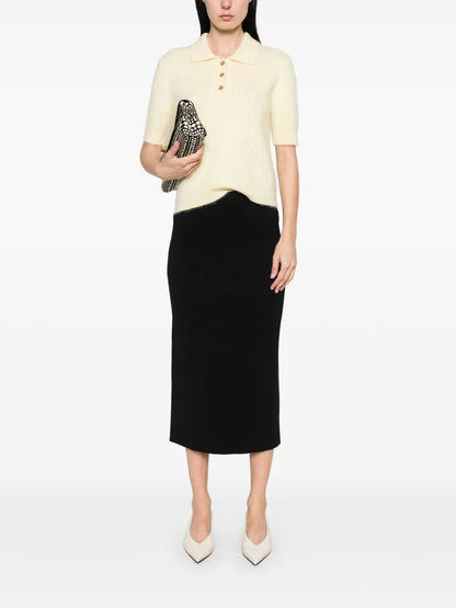 Ribbed Midi Skirt
