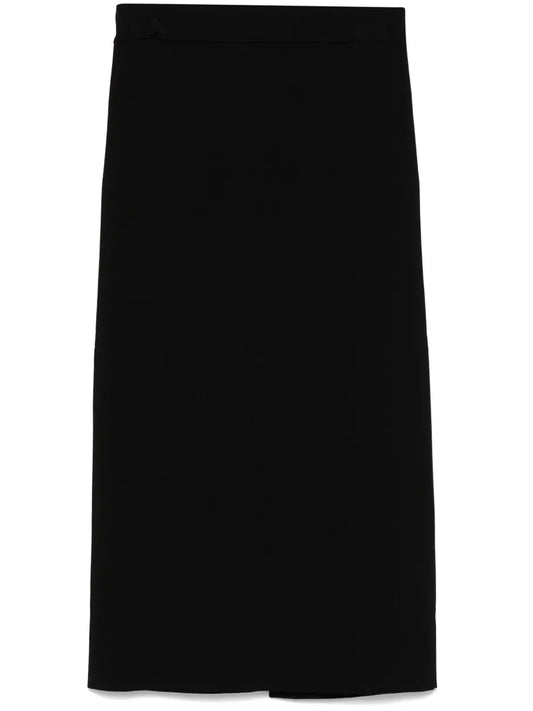 Ribbed Midi Skirt