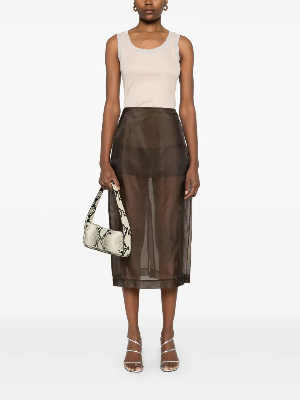 Lurex-Trim Tank Top