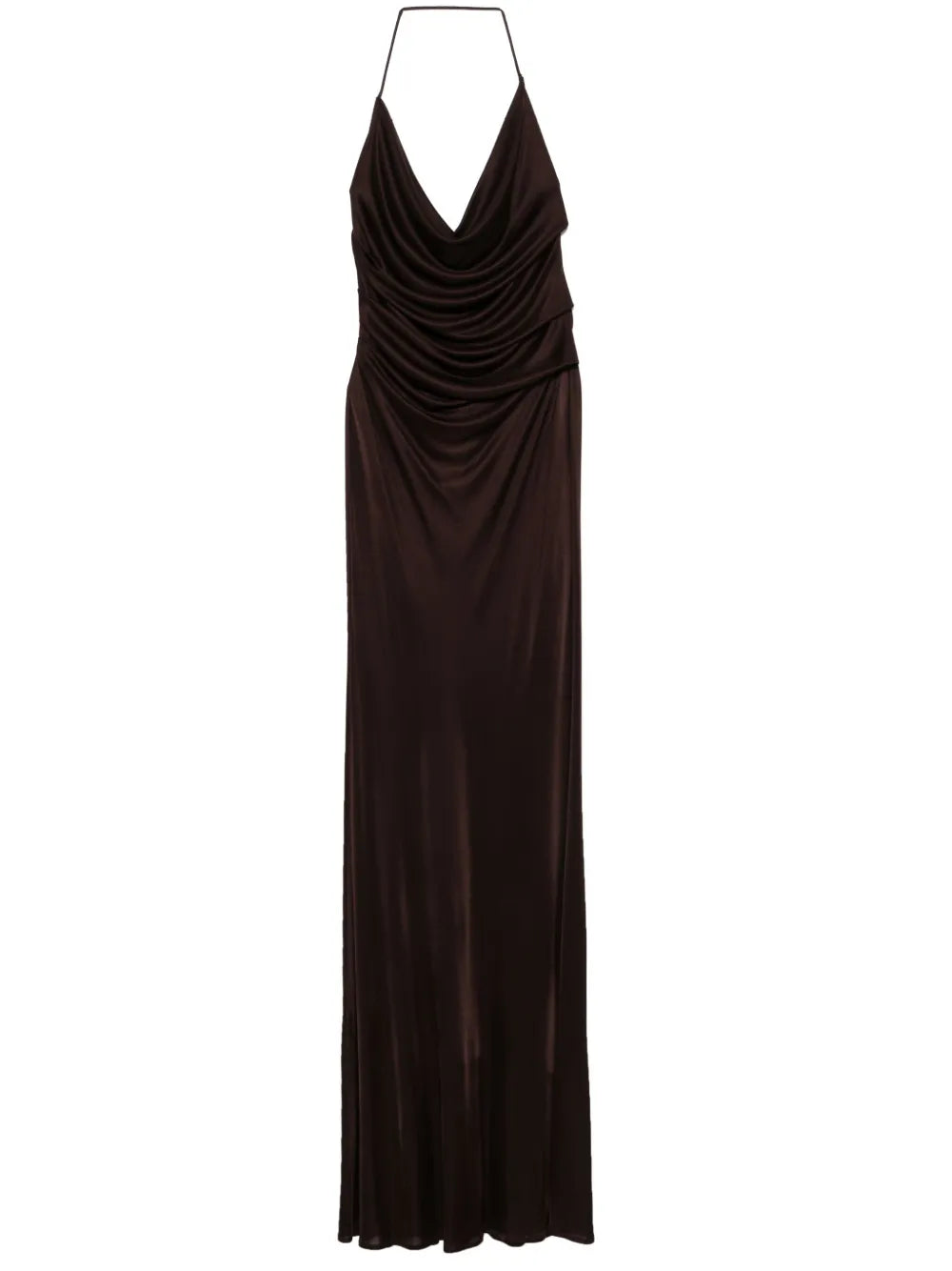 Open-Back Jersey Maxi Dress