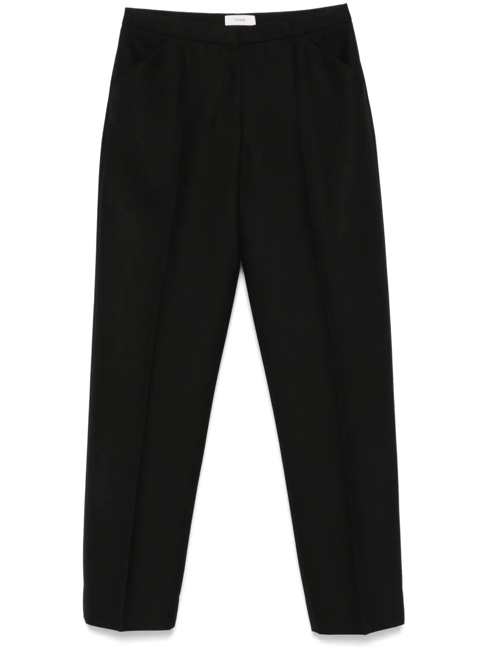 Cropped Straight-Leg Trousers