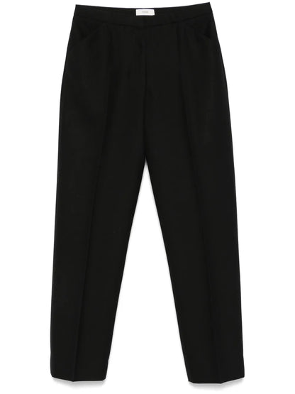 Cropped Straight-Leg Trousers