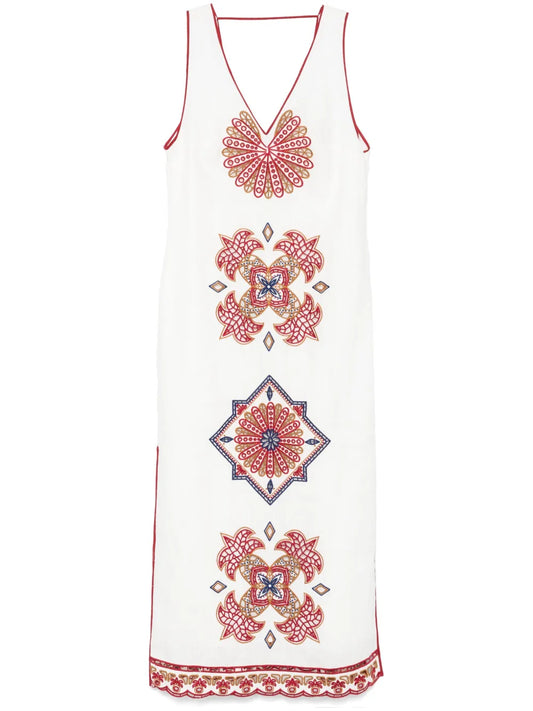 Marys Tiles Richelieu Midi Dress