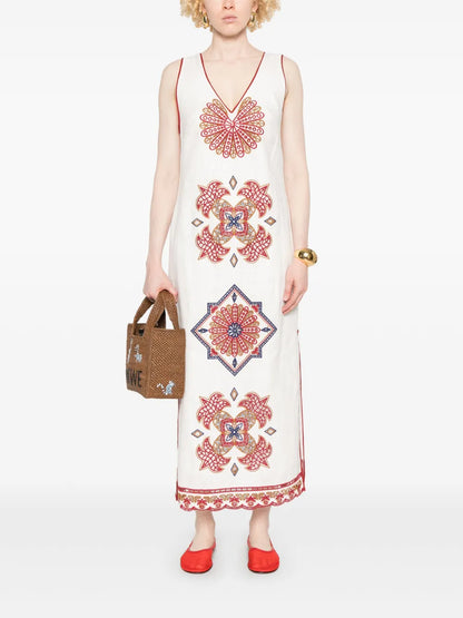 Marys Tiles Richelieu Midi Dress