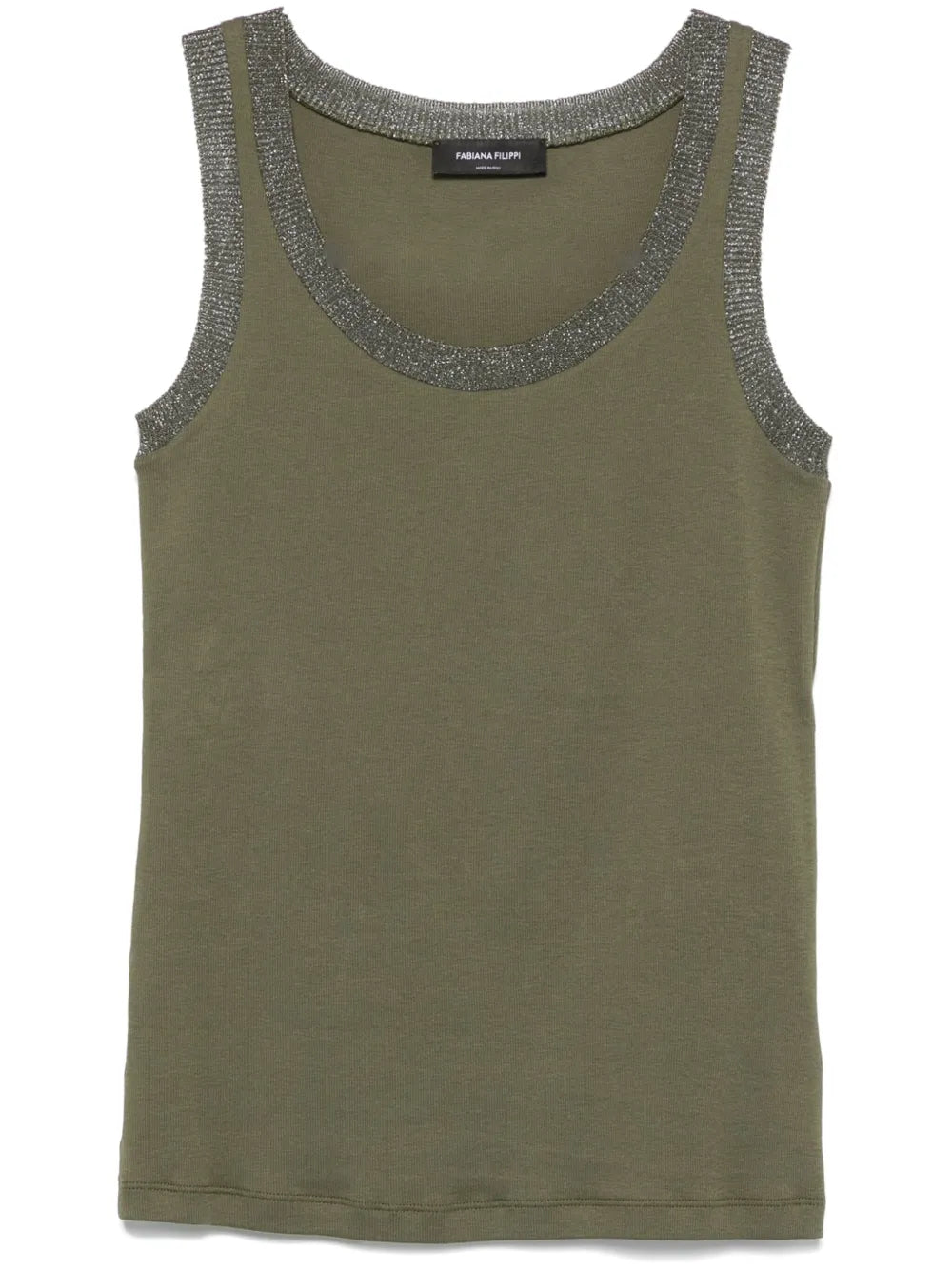 Lurex-Trim Tank Top