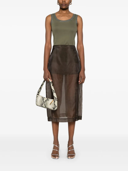 Lurex-Trim Tank Top