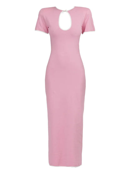 Cut-Out Jersey Midi Dress