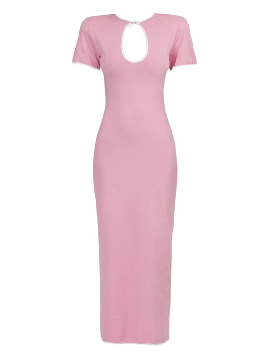 Cut-Out Jersey Midi Dress