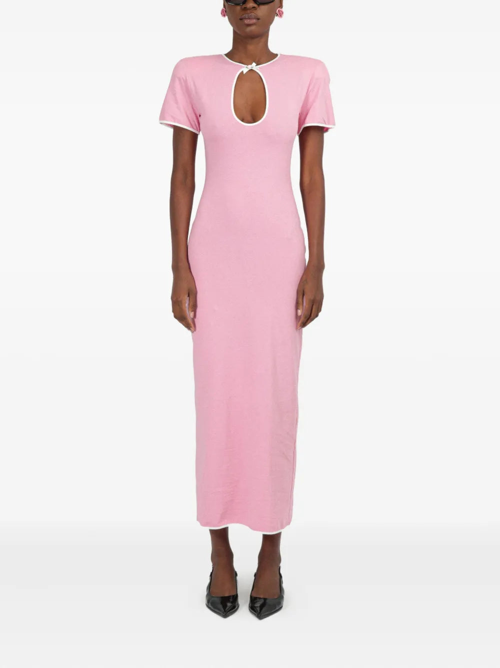 Cut-Out Jersey Midi Dress