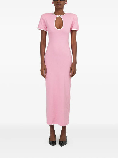 Cut-Out Jersey Midi Dress