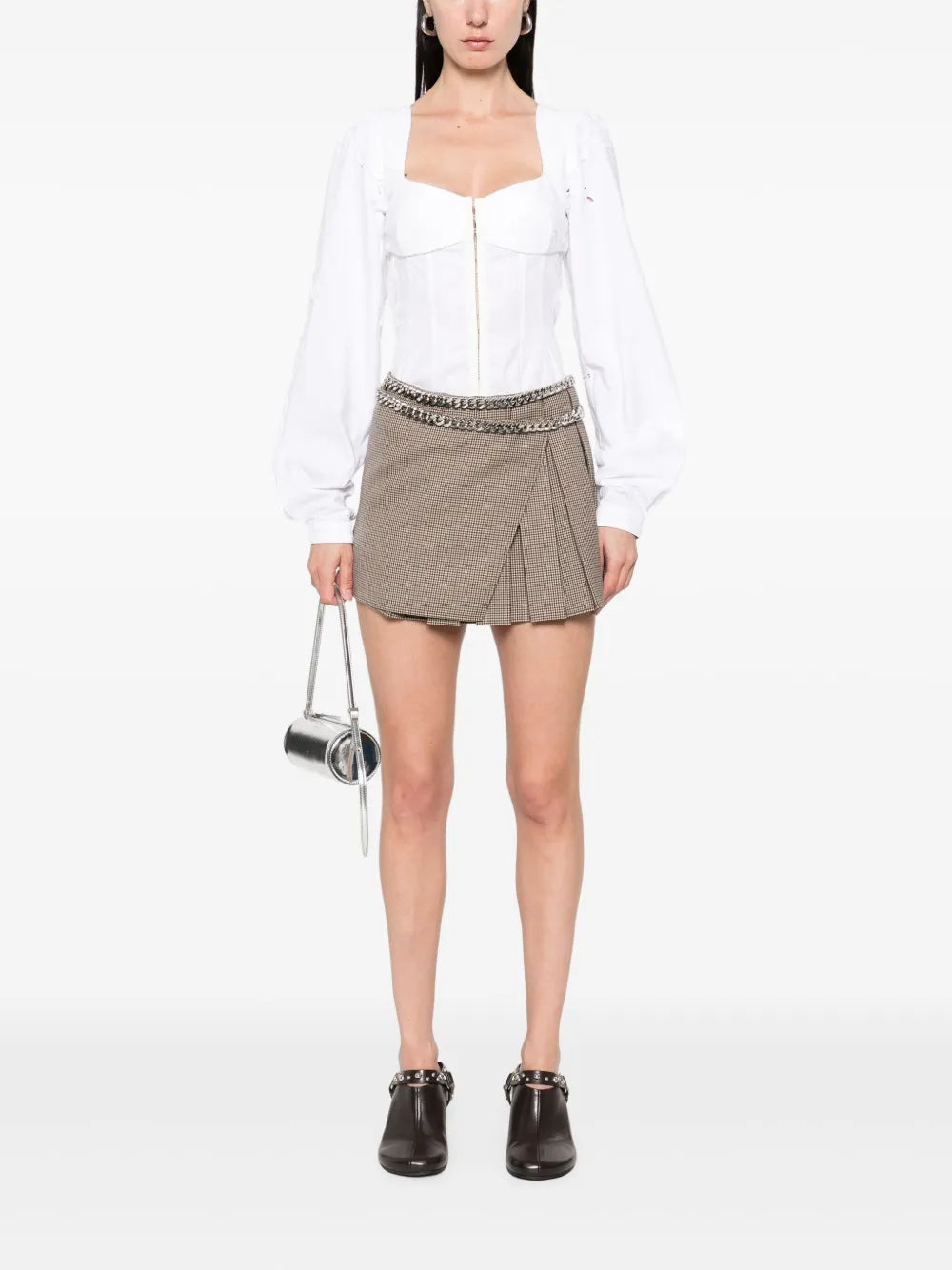 Houndstooth Skirt