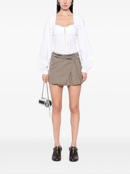 Houndstooth Skirt