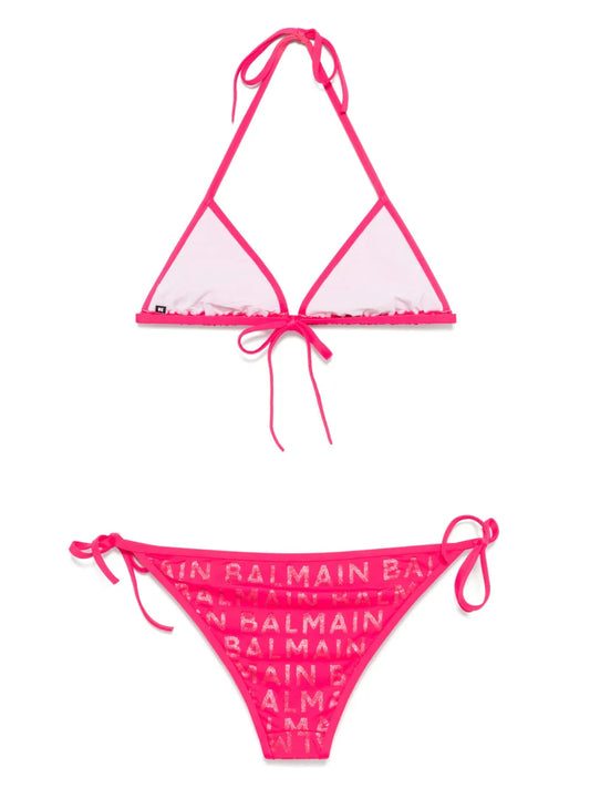 Logo-Print Bikini