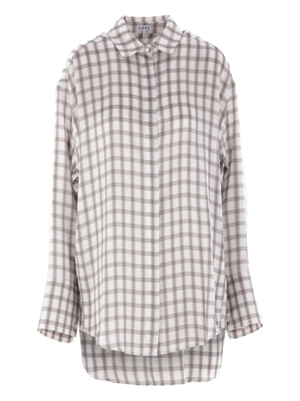 Checked Silk Shirt