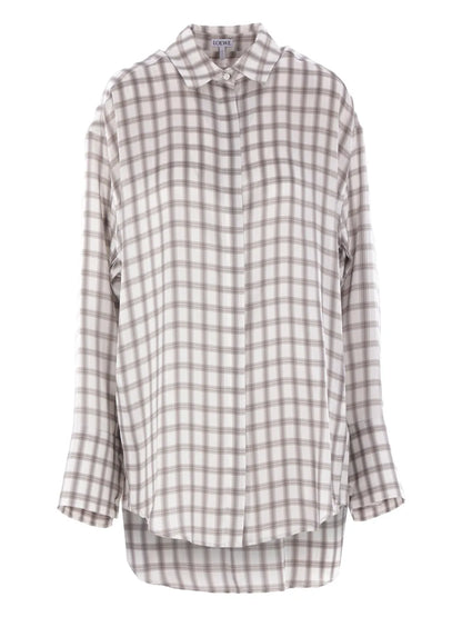 Checked Silk Shirt