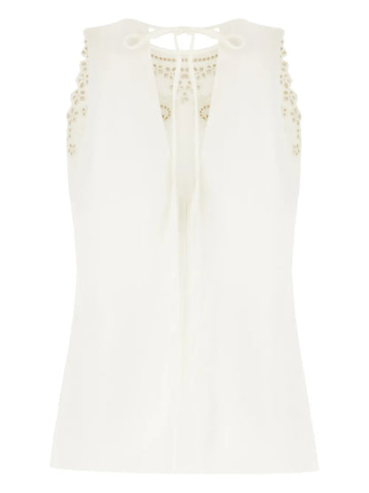 Sleeveless Laced Top