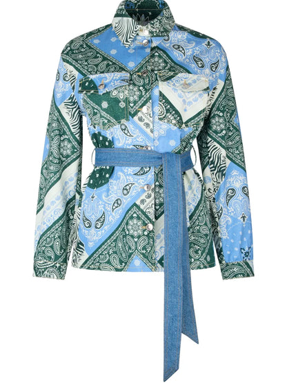 Printed Cotton Shirt Jacket