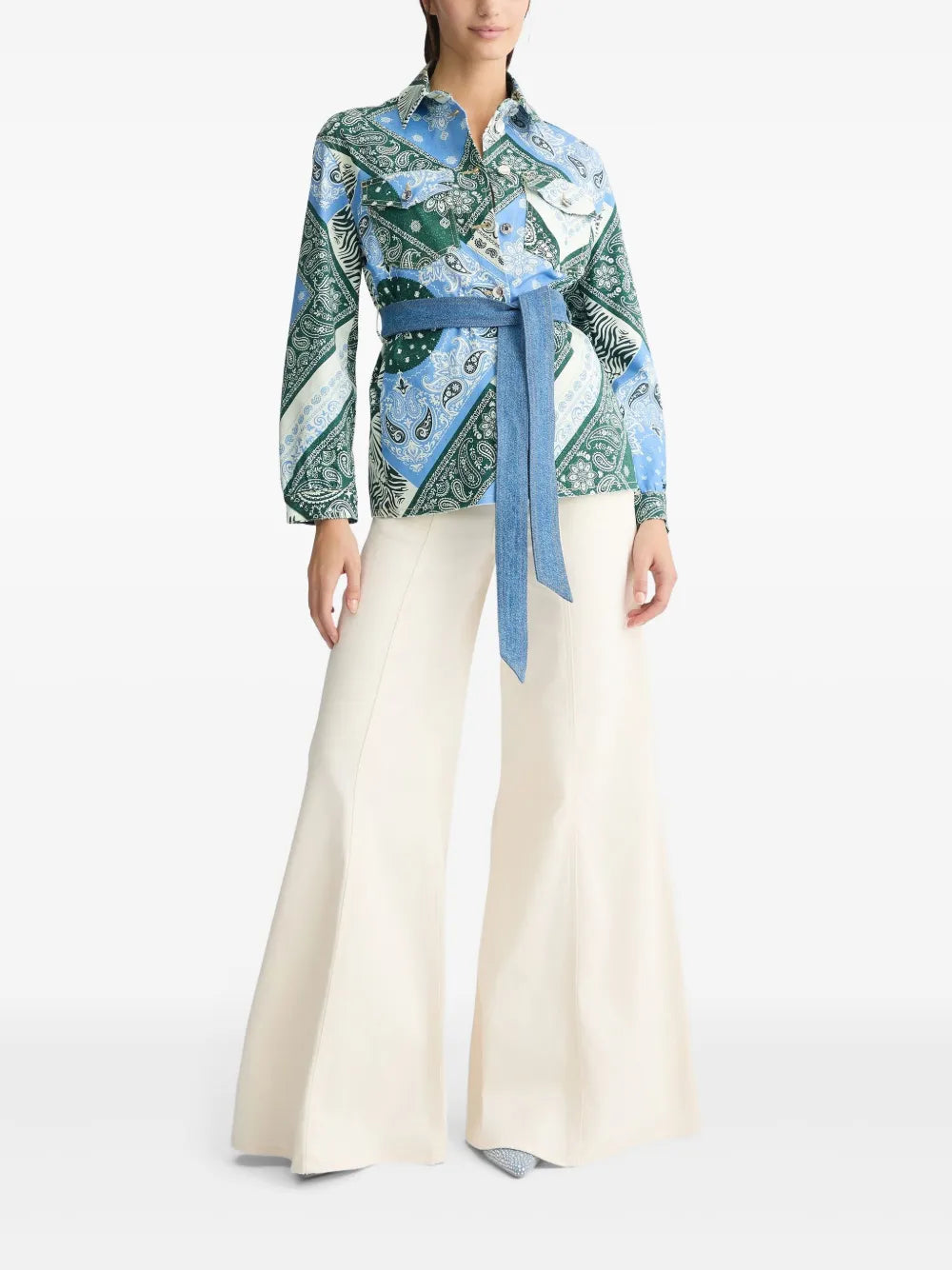 Printed Cotton Shirt Jacket